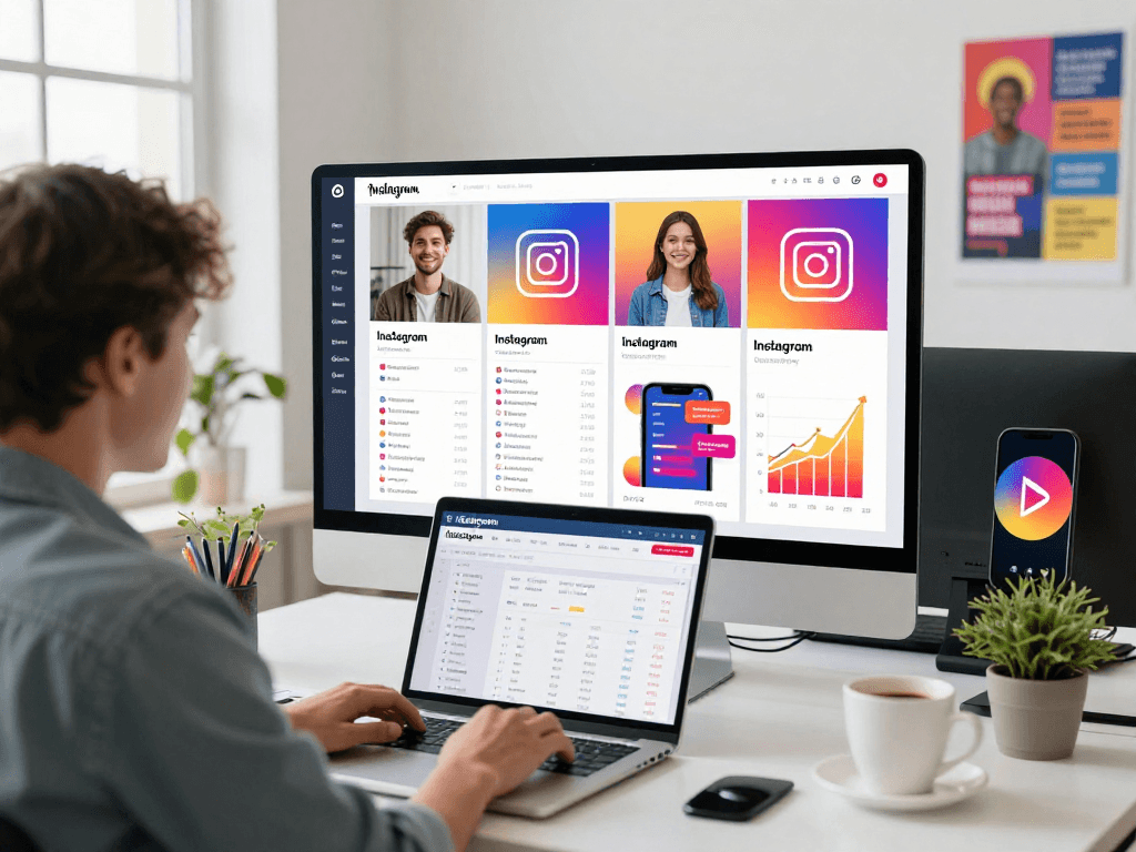 インスタ 日本人 フォロワー 購入に関するデータ分析を行うプロフェッショナルなマーケターのシーン