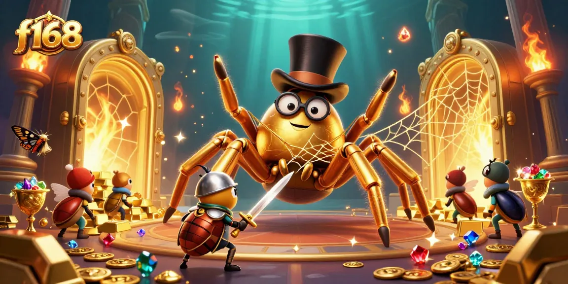 Experience the excitement of f168 online gaming with vibrant casino elements and characters.