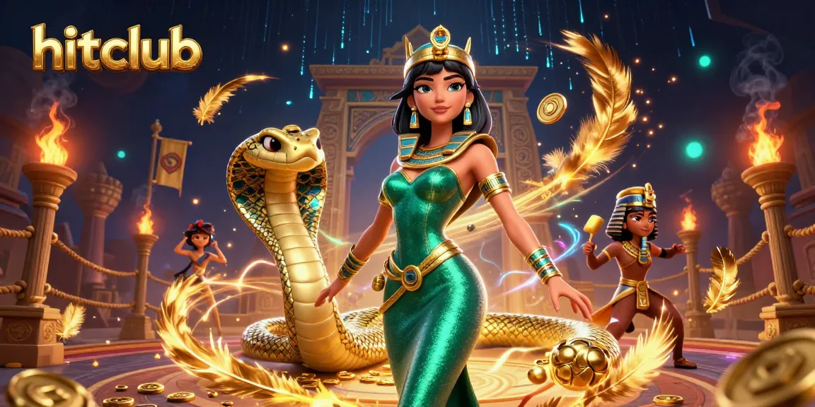 Hitclub gameplay scene showcasing vibrant characters and dynamic casino elements.