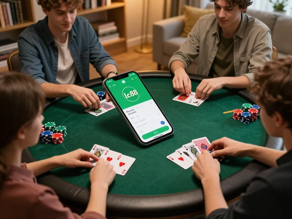 lc88 life enhances poker strategy during a lively home game night with friends.