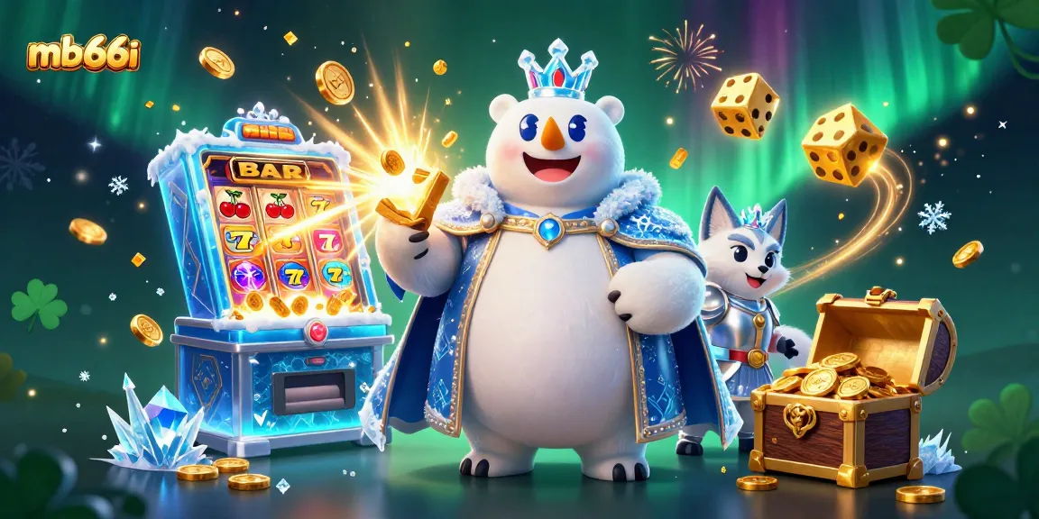 Experience thrilling wins with mb66i's exciting casino games and vibrant jackpot elements in this illustration.