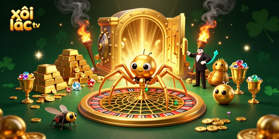 Watch xôi lạc tv's thrilling action as the spider spins a roulette web while the centipede croupier oversees the bets.