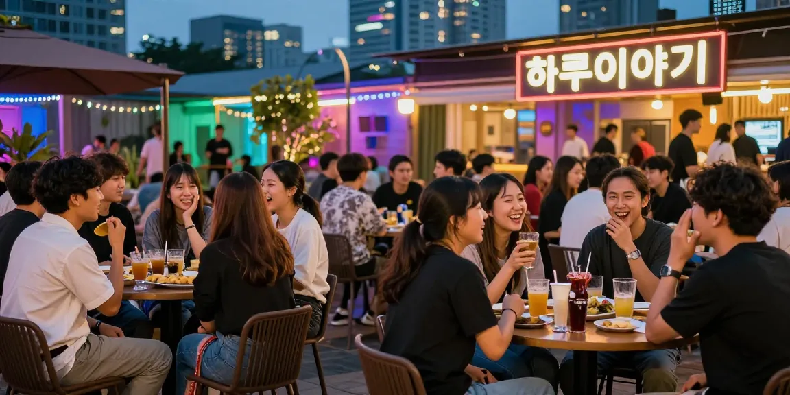 하루이야기 커뮤니티에서 사람들의 즐거운 소통 모습