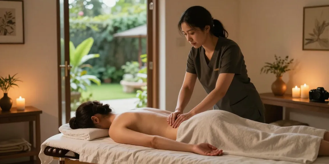안양출장안마 massage therapy in a tranquil home setting with a relaxing ambiance.